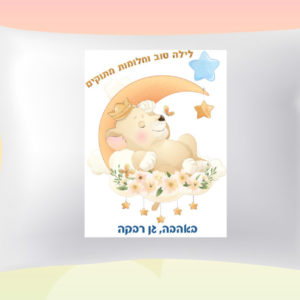 דגם אריה על ירח