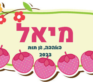 קופסת אוכל דגם תותים