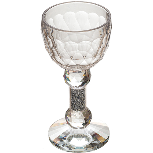 כוס קידוש מקריסטל דגם בדולח