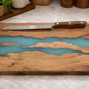 קרש חיתוך מיוחד + סכין נירוסטה